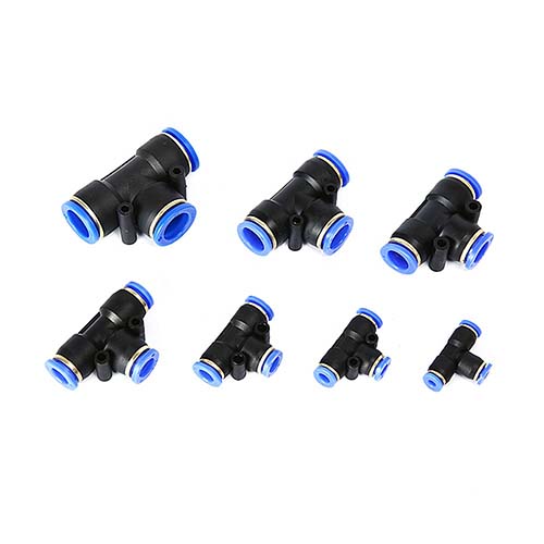 ข้อต่อลมแบบ 3 ทางตัวที SNS  SPE Series [Connector Fitting]